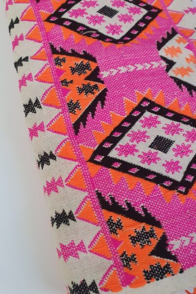 Thick Indian scarf PINK-ORG