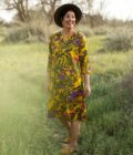 Maya flower yellow dress