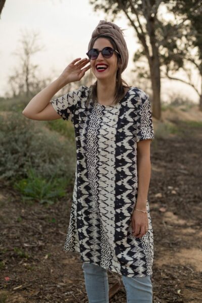 Geometric Gold Tunic