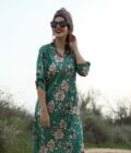 Maya Mint Flowers Dress