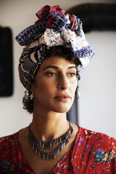 INALI flower lace scarf