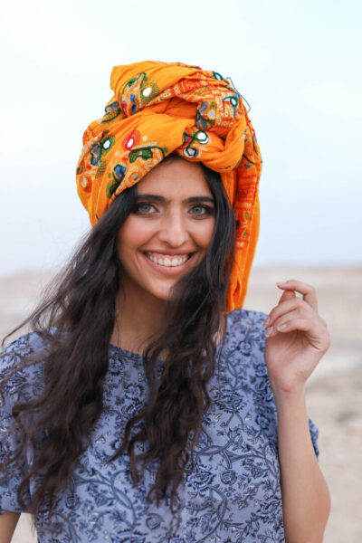 YLW-ORG mirror scarf