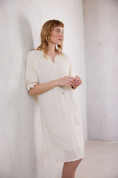 שמלת Net כותנה