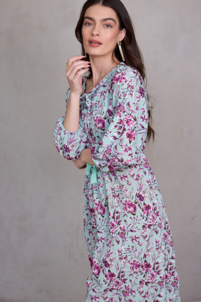 שמלת SHOHAM פרחים סגול