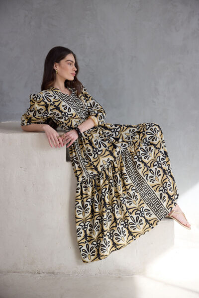 שמלת הלל Block מוזהב