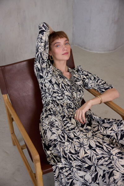 שמלת הלל פרחים Blc מוזהב