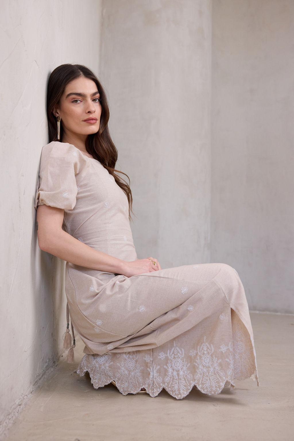 שמלת LIYA רקומה – תמונה 5